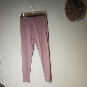 SHEIN Pink Cropped Pants with Stretchy Fit